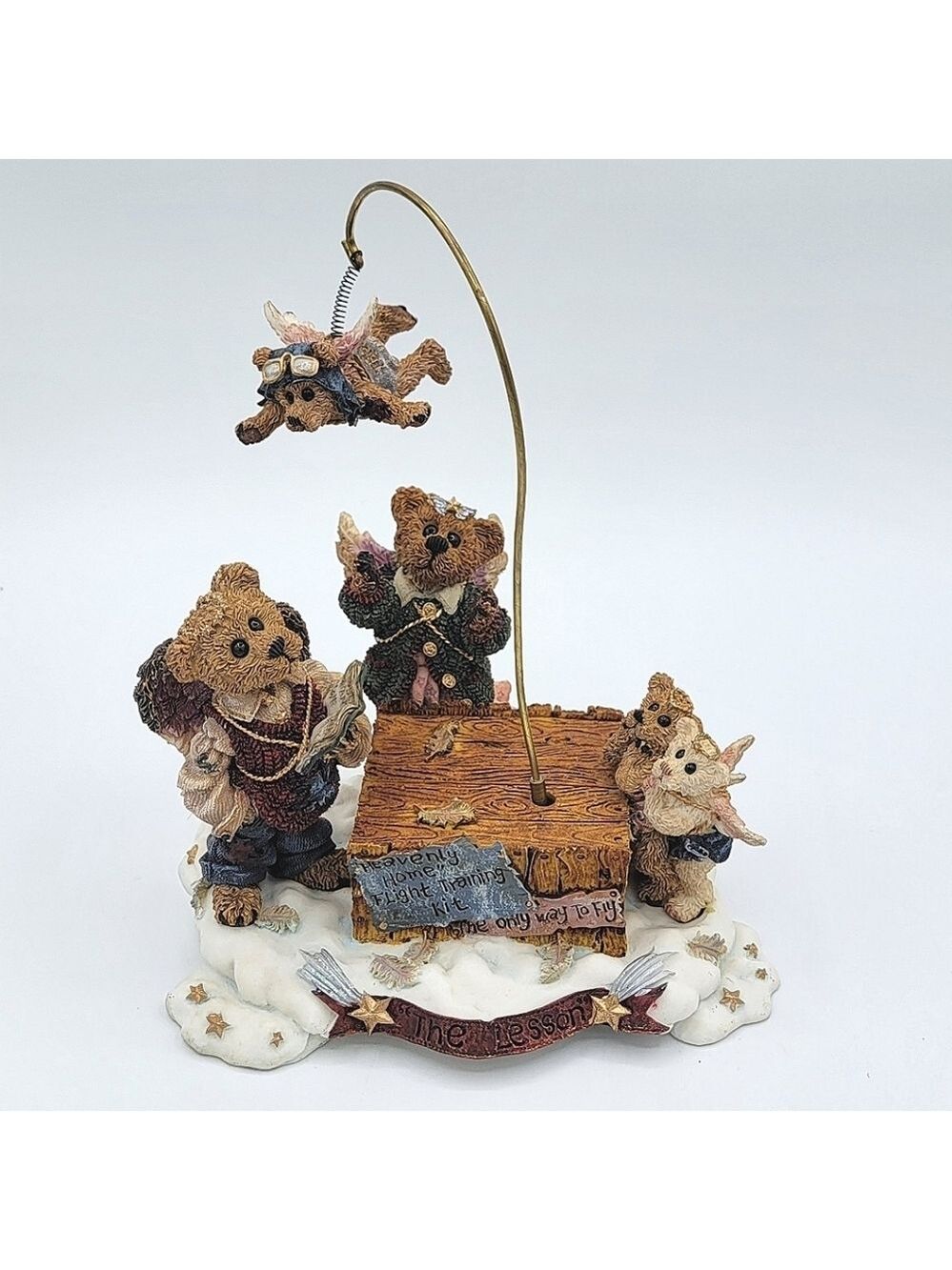 Boyds Bears Flying Lesson Figurine Musical #3029